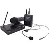 PROEL EIKON WM101KITV2 - Microfoni UHF Wireless, Radiomicrofono ad Archetto + Palmare a frequenza fissa, Nero (WM101KITV2)