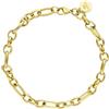 Purelei Bracciale Fashion Show (oro, argento, oro rosa), Bracciale donna in acciaio inossidabile, Gioielli durevoli ideali come regalo, Lunghezza regolabile 16/19 cm (Oro)