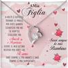 NONNA PROFESSIONISTA Collana Donna Figlia Nipote Amore Finitura in Oro, Argento Idee Regali per lei Compleanno Natale - Cofanetto con DEDICA incluso (Finitura Oro Bianco 14k)