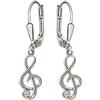 CLEVER SCHMUCK Clever gioielli orifenidi orecchini come orecchinipiccolo anello chiave con zircone in argento 925