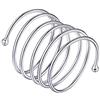 PROSILVER Anello Multifilo Donna Regolabile Argento Sottile Avvolgente
