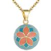AEONSLOVE Collana Chiama Angeli Gravidanza Richiamo degli Angeli Gravidanza Ciondolo Mamma Incinta Bola Messicana Fiocchi di Neve per Futura Neo Mamma Maternita (arancio)