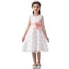 Cichic Vestito da festa delle ragazze 2-10 anni vestito da cerimonia nuziale elegante vestito formale, Rosa Bambino, 3-4 Anni