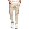 Indicode Uomini Broadwick Cargo Pants | Pantaloni Cargo in Cotone con 6 Tasche Fog XL
