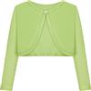 BONNY BILLY Cardigan Bambina Elegante Corto Cotone Bolero Coprispalle Ragazza Manica Lunga 10-11 Anni Giallo