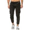 RED BRIDGE Jeans da Uomo Denim Casual Elasticizzati in Cotone con Tasche Laterali Nero W32L34