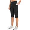 baleaf Pantaloncini Donna Sportivi Alta Vita Estivi Donna Lunghezza al Ginocchio per Ciclismo Corsa Yoga A-Kaki S