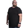 Alca Fashion Maglietta per Uomo Girocollo, T-Shirt Collo Rotondo, 8XL Tee-Shirt appositamente Progettato per Gli Uomini Oversize | Mezzo 120-178 cm (8XL-B, Grigio)