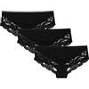 Snocks 3-Pack Hipster Mutande Donna di Cotone Organico - Hipster Intimo Donna Mutande - Mix (Malva/Vino/Nero) - L