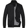 FTCayanz Uomo Giacca Casuale Cappotti Trench Zipper Cappotto Slim Fit Blu Scuro XXL