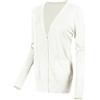 Urban GoCo Donna Cardigan Lavorato a Maglia con Scollo a V Bottoni Maglione Giacca a Manica Lunga Bianco M