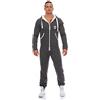 Gennadi Hoppe Tuta da uomo Onesie Jogger Tuta intera Slim Fit, blu (navy), XXXL