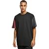 Urban Classics T-Shirt Organica Oversize Colorblock, Nero, M Uomo