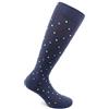 RelaxSan FANCY 810 (Rubino, Tg.L) Gambaletti compressione graduata 15-21 mmHg Cotone - Fantasia unisex uomo donna