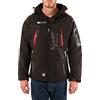 Geographical Norway Uomo Softshell Funzionale Giacca per Esterno Idrorepellente - Nero, L