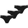 Emporio Armani 3-pack Brief Essential Monogram, Boxer Uomo, Nero, S