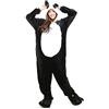 Tante Tina Costume Tutina Peluche di Panda per Adulti - Nero/Bianco - Taglia M