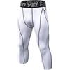 Yuerlian Leggings da uomo a 3/4, a compressione, per sport, palestra, allenamento, pantaloni Capri