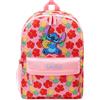 Disney Stitch Zaino Bambini Stitch Zainetto Scuola Elementar Zaino Scuola, Zaini Per Scuola Sport Viaggi (Rosa/Rosso)