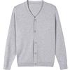 SMILING PINKER Ragazzi Cardigan bambini cotone scollo a V Cardigan con bottoni, Colore: rosso, 5-6 Anni