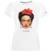 Blasfemus T-Shirt Frida Kahlo Ufficiale stilizzata Stile Poligonale - Maglietta Donna (Bianco, M)