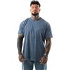 LAVENZO® - T Shirt Uomo Manica Corta 100% Cotone - Abbigliamento Casual Ragazzo, T-Shirt Firmate, Tshirt Particolari Taglie Forti, Idea Regalo Compleanno (Blu 1, 4XL)