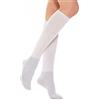 Relaxsan 550L (Bianco, Tg.4) Calze Senza Elastico Uomo Donna, Lunghe, Senza Compressione, Piedi Diabetici, Cotone e Argento