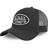 Von Dutch Men'S Baseball cap Unisex Cappello Grigio 50% Cotone, 50% Poliestere