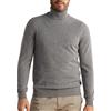 Marine Cashmere - Maglia Dolcevita in Puro Cashmere da Uomo, Delicato e Morbido Filato 100% Cashmere, Made in Italy (Porfido - L)
