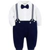 famuka Bimbo Smoking Bambino Body Abiti e giacche eleganti Abbigliamento (6-9 mesi, Grigio)