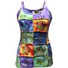 SHOPOHOLIC FASHION Shopoholic Moda Da Donna Tradizionale Simbologia Toppe Hippy Canotta - asimmetrico, Medium