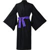 COSDREAMER Costume da kimono giapponese da uomo Yukata kimono giapponese, nero, Medium