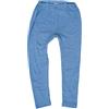 Cosilana - Mutande lunghe/legging per bambino, 45% cotone biologico KBA, 35% lana biologica kbT, 20% seta, Blu screziato, 24 mesi