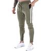 Suwangi Pantaloni Tuta Uomo Palestra Running della Allenamento Slim Fit Design a Righe con Tasche Zip