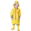 mama stadt Tuta Antipioggia per Bambini Completo Impermeabile Unisex Tuta Pioggia Bambino Bambina Giacca Antipioggia Riflettente Mantella Pioggia Impermeabile al 100%, Giallo Anatra/M(4-6 anni)