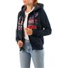 Geographical Norway FARLOTTE Lady - Felpa da donna maniche lunghe tasche - Felpa da donna manica lunga Pullover Inverno - Felpa con cappuccio Giacca Felpe con cappuccio Casual Classico (Marino, L)
