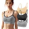 SHEKINI Reggiseno Sportivo Senza Ferretto Canotta Donna con Imbottita Rimovibili con Spalline Regolabili Senza Cuciture Pack 2/3 Pezzi Yoga Running Reggiseno