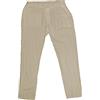 Fantasy Pantalone Lungo Puro Lino Leggero Estivo Uomo Ragazzo Elastico Vita (58 5XL, Verde Militare)
