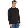 Tommy Hilfiger Tommy Logo Long Sleeve Tee Mw0mw09096, Magliette a maniche lunghe Uomo, Nero (Black), XS