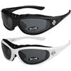 X-CRUZE Choppers Confezione da 2 911 Occhiali da sole imbottiti in schiuma Occhiali da moto Sport Occhiali da ciclismo Uomo Donna Unisex Modello 01 + 08