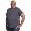 Alca Fashion Maglietta per Uomo Scollo V, T-Shirt Collo V, 5XL Tee-Shirt appositamente Progettato per Gli Uomini Oversize | Mezzo 121-174 cm