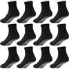 HYCLES Calzini Antiscivolo Bambino per 5-7 Anni - Calze Antiscivolo Bambino Calzini Neonato 0-3-6-9-12-18 Mesi Calzini Bambino 23-26-27-30-31-34 Nero+Navy+Bianco+Grigio scuro+Grigio chiaro+Blu