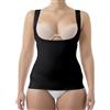 FarmaCell 606 (Nero, 4XL) Canotta Contenitiva Donna Senza Coppe, Intimo Modellante Busto Aperto, Made in Italy