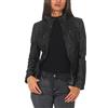 malito more than fashion Malito Donna Giacca Biker Similpelle Giacca Sakko Blazer 5179 (Nero, M)