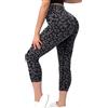 KBVOT Leggins 3/4 Sportivi Donna, Leggings Capri Push Up Vita Alta Scrunch Butt Seamless Estivi Pantaloni Yoga Opaco Elastici Fitness Controllo della Pancia Palestra Pantacollant Bambina