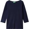 United Colors of Benetton 3ga2e16a1, Canotta Donna, Blu Notte 016, XS