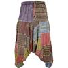 Gheri Little Kathmandu, pantaloni da uomo in cotone con gambe larghe stile Aladino, Genio della lampada, Ninja Thick Patch Harem L/XL