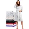 Twinzen Accappatoio per Donna con Cappuccio in Spugna Certificato Oeko Tex - 2 Tasche, Cintura - Vestaglia - per Uscire dalla Doccia, Assorbente e Confortevole