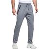 HCSS Pantaloni Tuta Uomo Slim Fit Joggers Uomo Cotone Pantaloni Sportivi con Zip Tasche con Vita Elastica Stile Casual(Verde Militare-L)