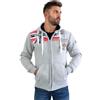 Geographical Norway Uomo Felpa con cappuccio con petto e tasca a canguro  cachi